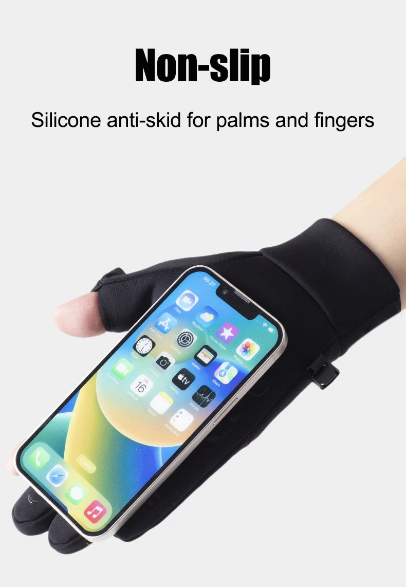 Gants d'hiver chauds et tactiles pour l'extérieur, coupe-vent, imperméables et résistants au froid