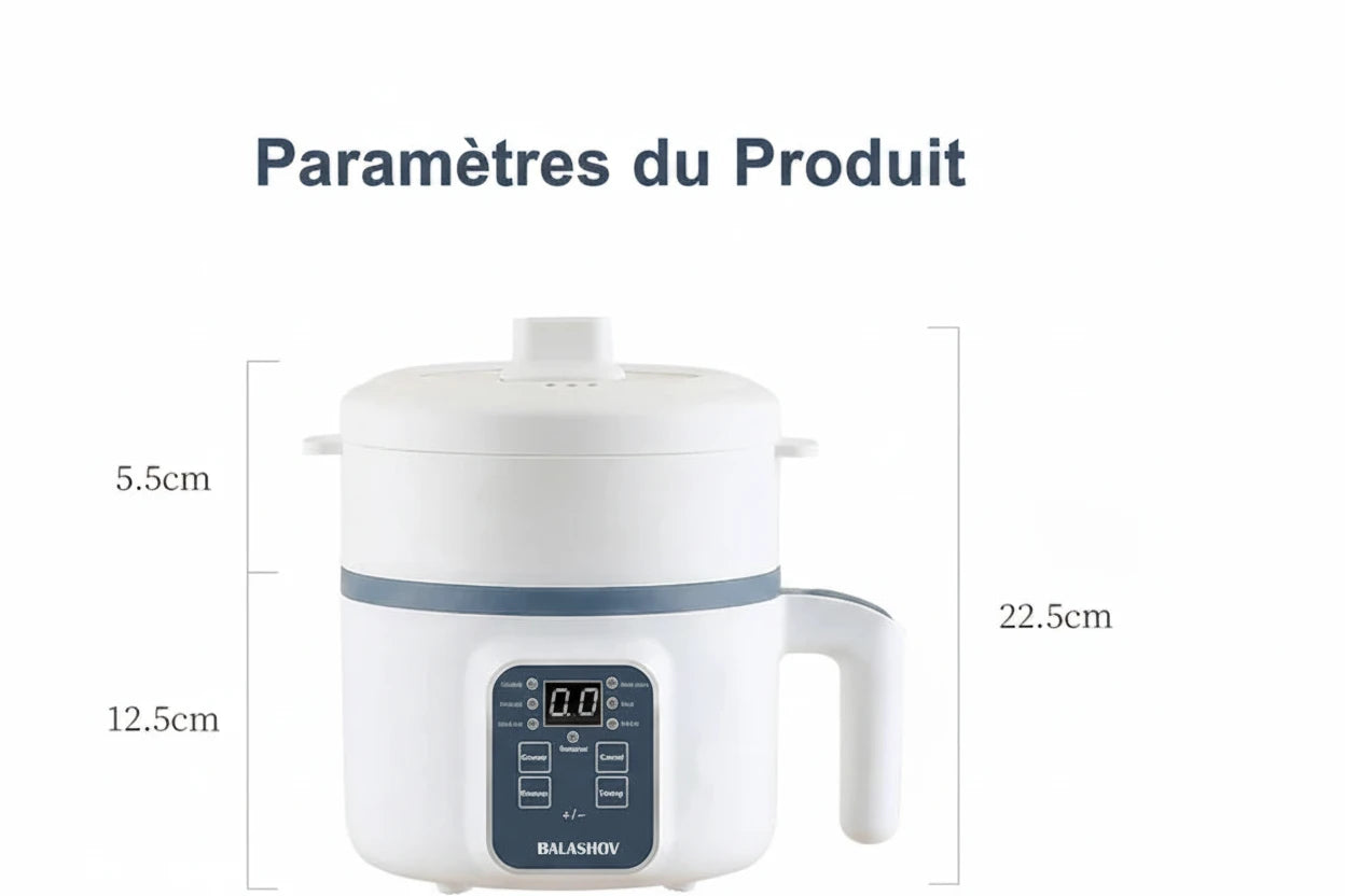 Cuiseur à riz électrique 1,7 L à une ou deux couches, 220 V, multicuiseur, revêtement antiadhésif, cuiseur intelligent à commande mécanique, marmite pour riz vapeur, usage domestique.