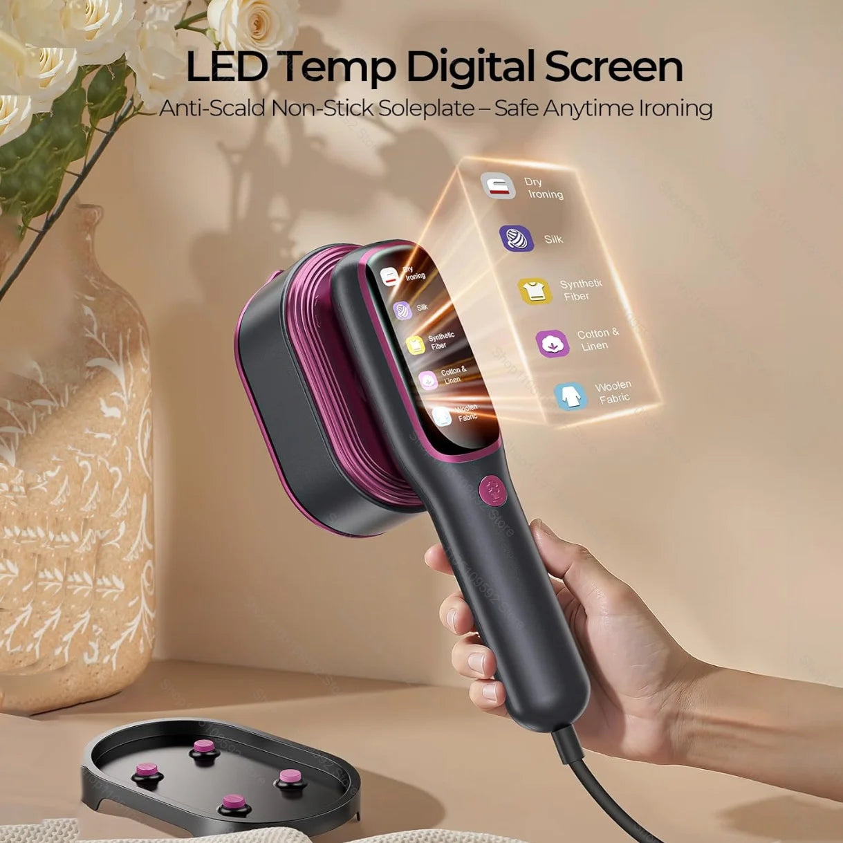 2026 NOUVEAU Défroisseur vapeur portable professionnel 1200W pour vêtements, idéal pour la maison et le quotidien.