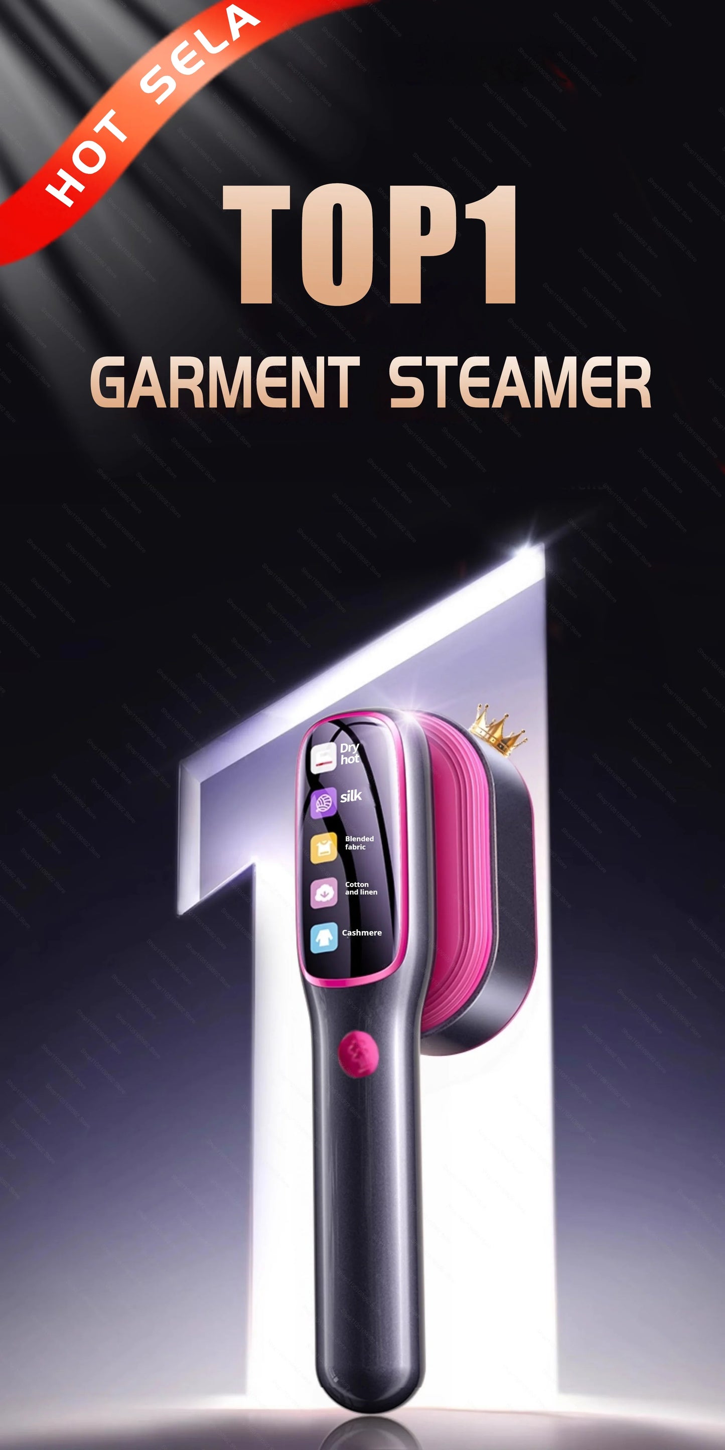 2026 NOUVEAU Défroisseur vapeur portable professionnel 1200W pour vêtements, idéal pour la maison et le quotidien.