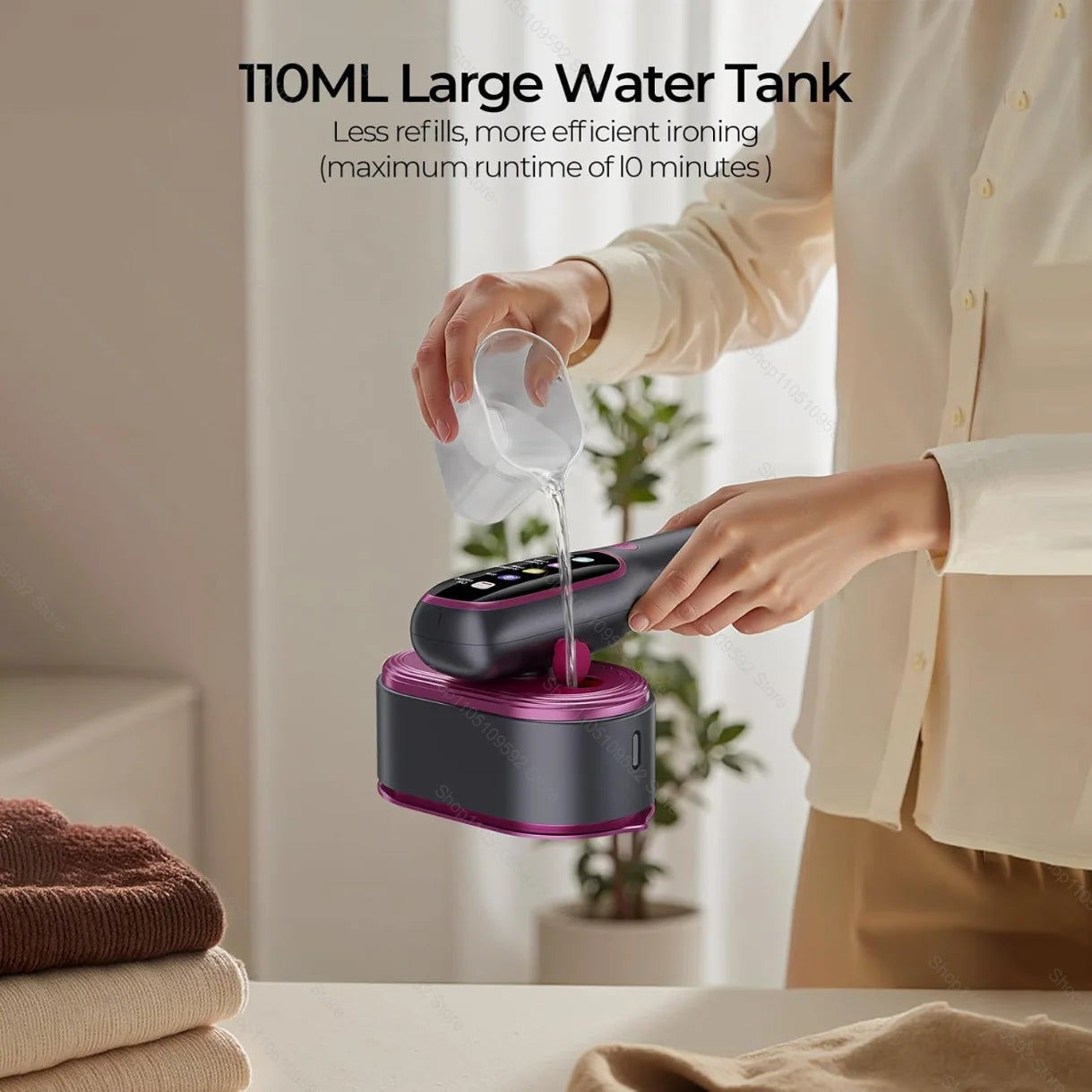 2026 NOUVEAU Défroisseur vapeur portable professionnel 1200W pour vêtements, idéal pour la maison et le quotidien.