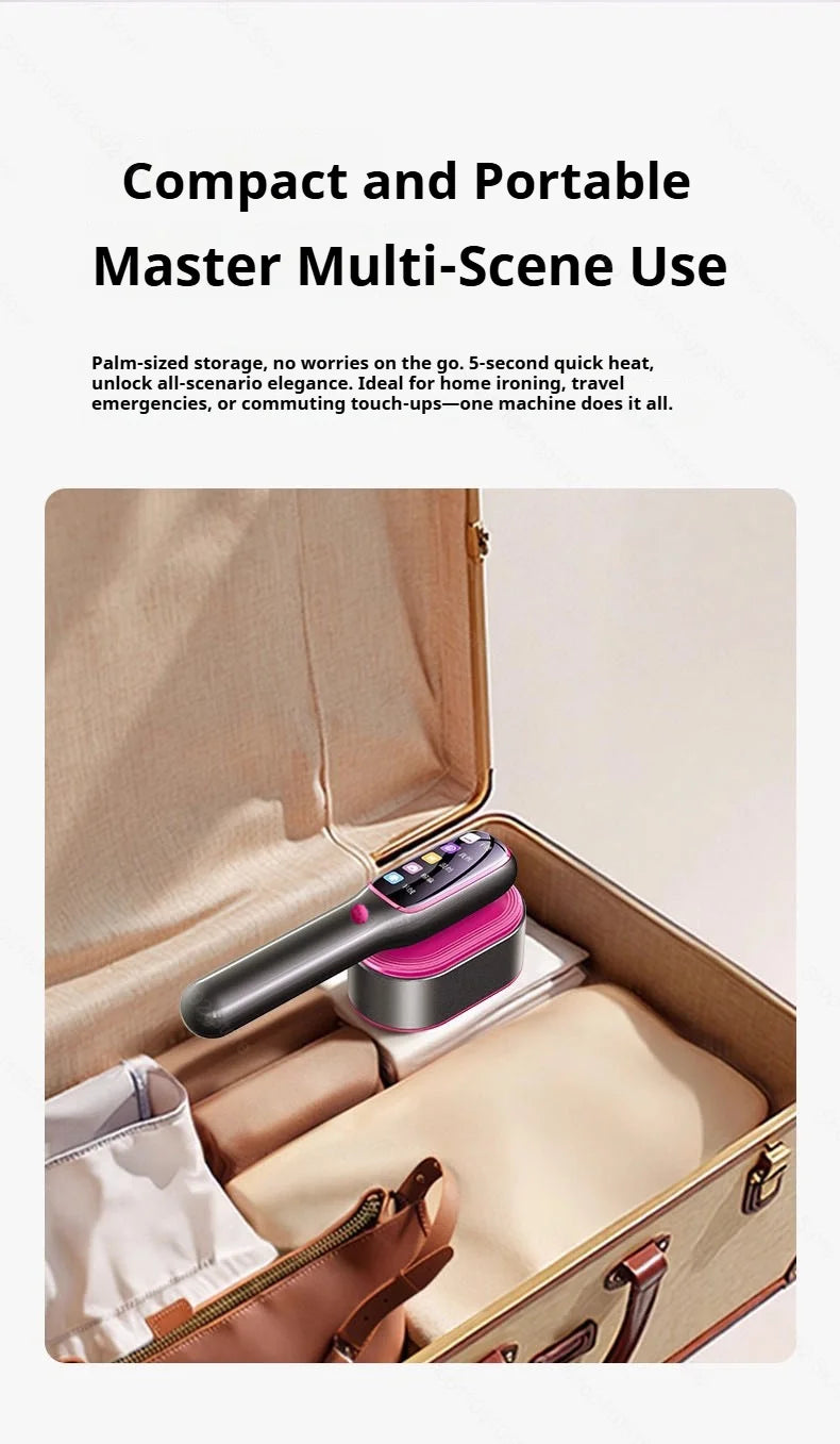 2026 NOUVEAU Défroisseur vapeur portable professionnel 1200W pour vêtements, idéal pour la maison et le quotidien.