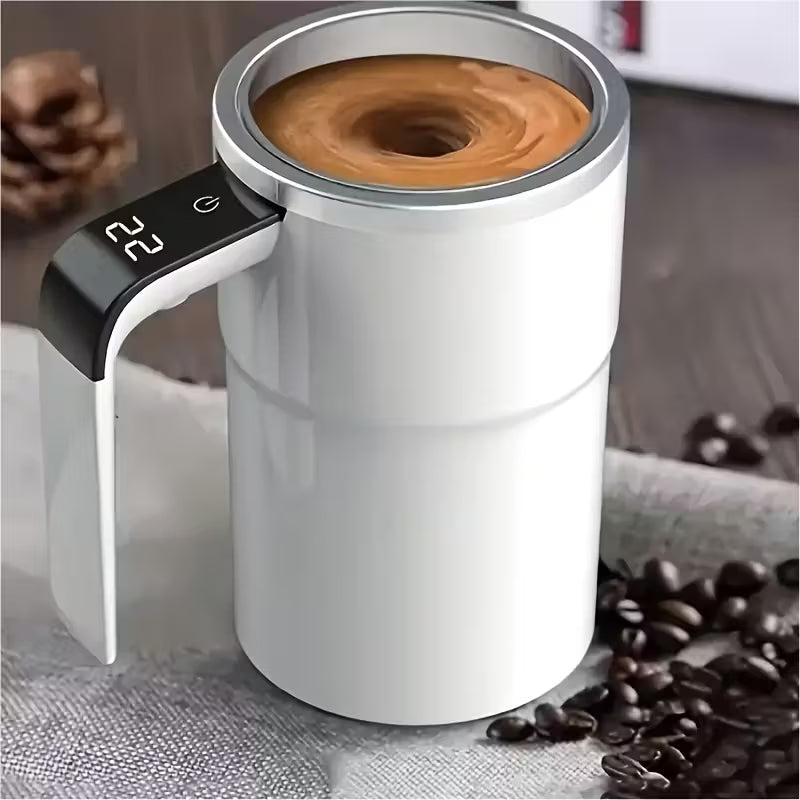 Tasse à café électrique portable rechargeable USB, auto-mélangeur avec affichage de la température, grande capacité